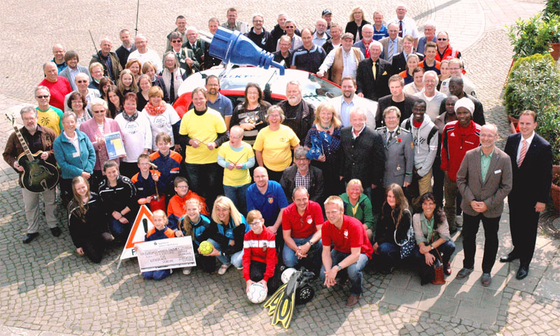 Gruppenbild der Ehrenamt-Aktion